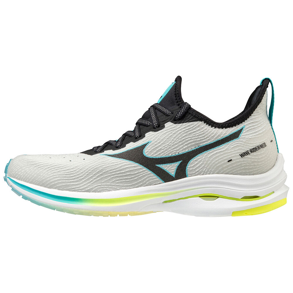 Scarpe Running Mizuno Wave Rider Neo Donna - Bianche/Nere/Blu - 89564-UYVA